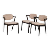 Chaises de salle à manger attribuées à Kai Kristiansen pour Schou Andersen, Danemark, années 1950, ensemble de 3.