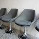 4 Space Age seventies dining tulip chairs
