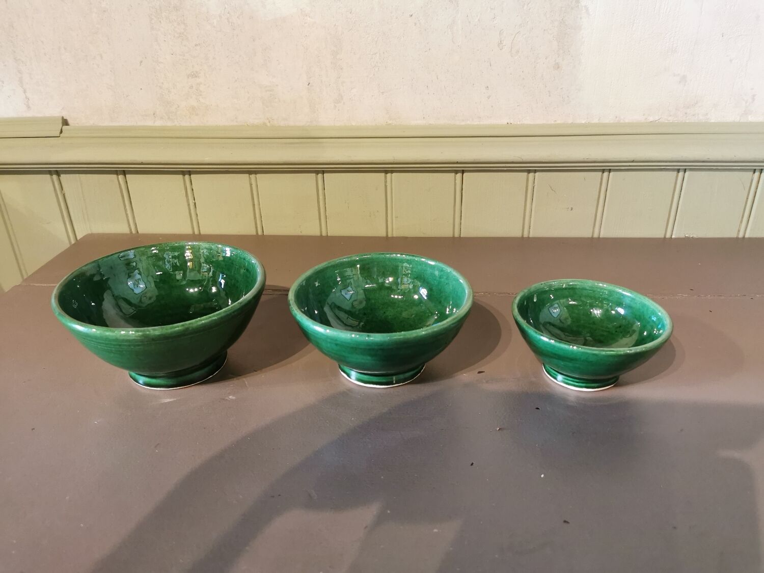 Trio of artisanal bowls Morocco