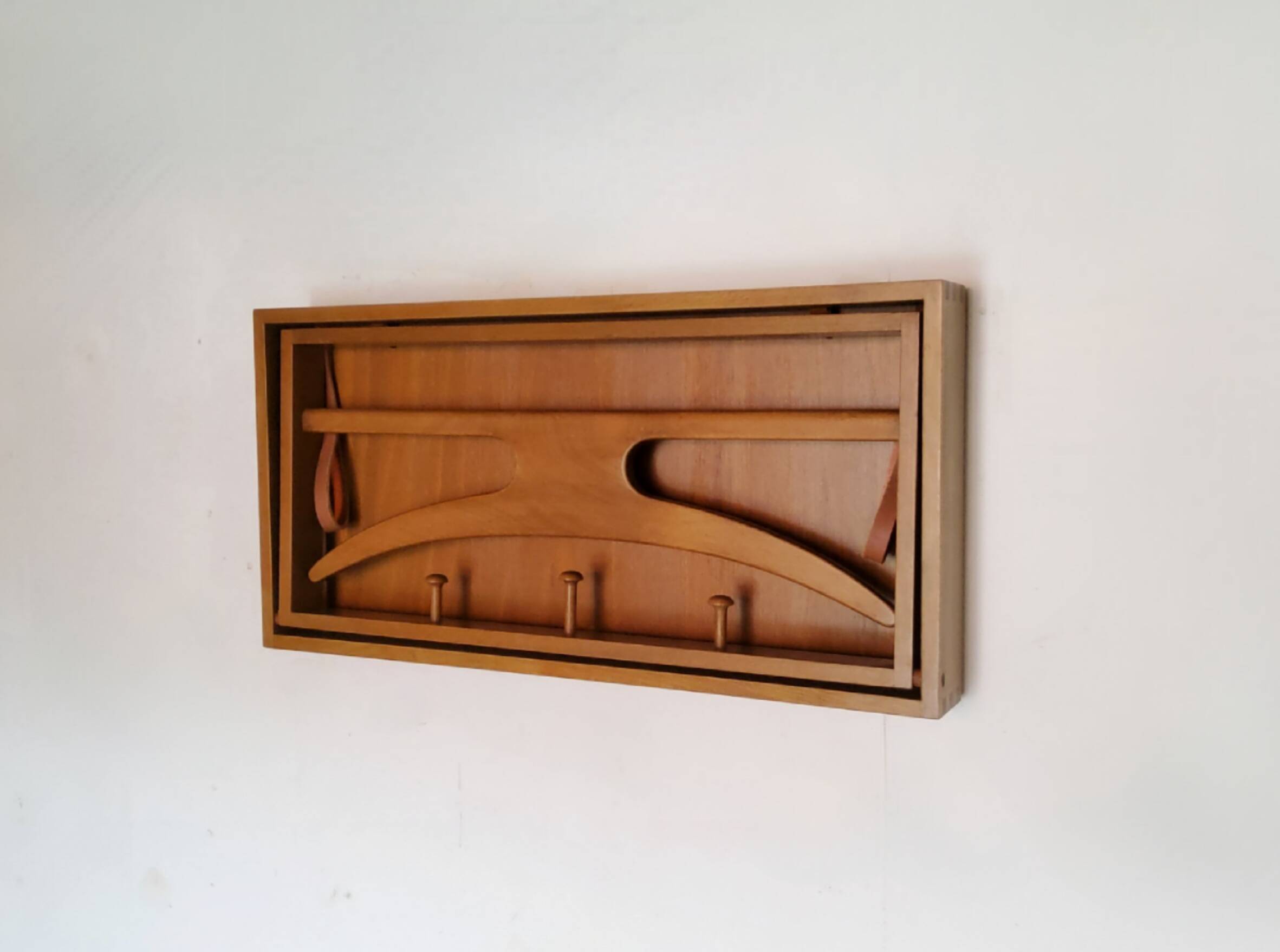 Wall-mounted coat rack Adam Hoff & Poul Østergaard, 1960s