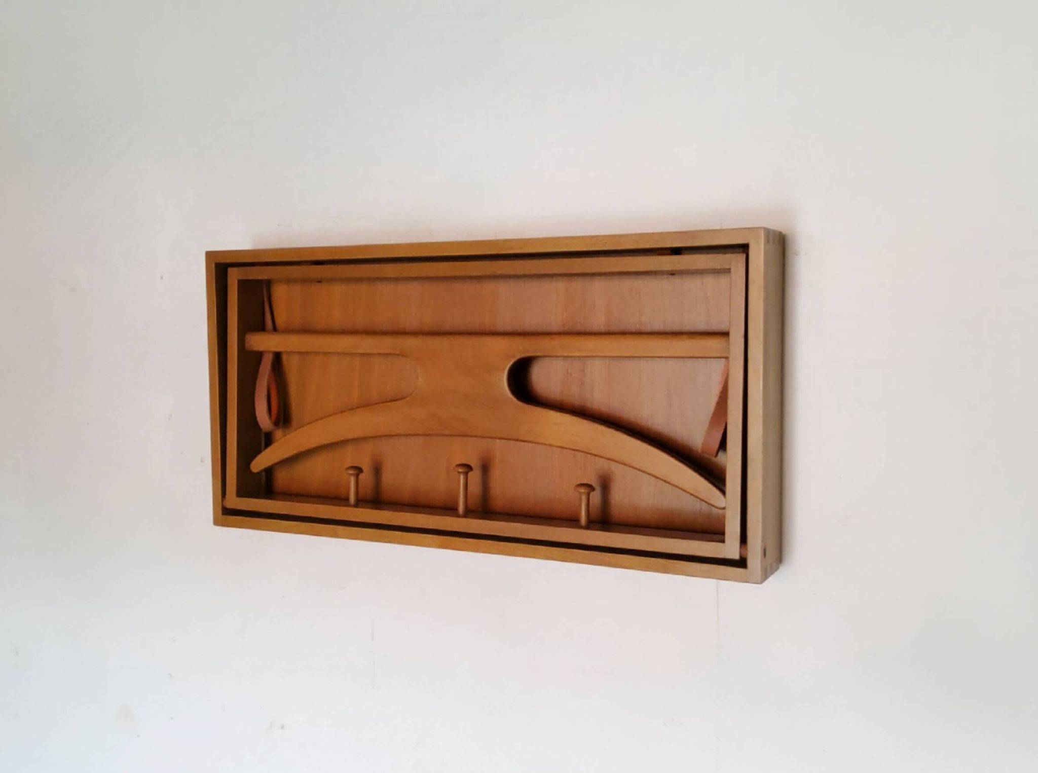 Wall-mounted coat rack Adam Hoff & Poul Østergaard, 1960s