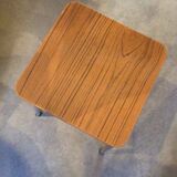 Low stool in formica and metal