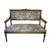Louis XVI gilded style bench
