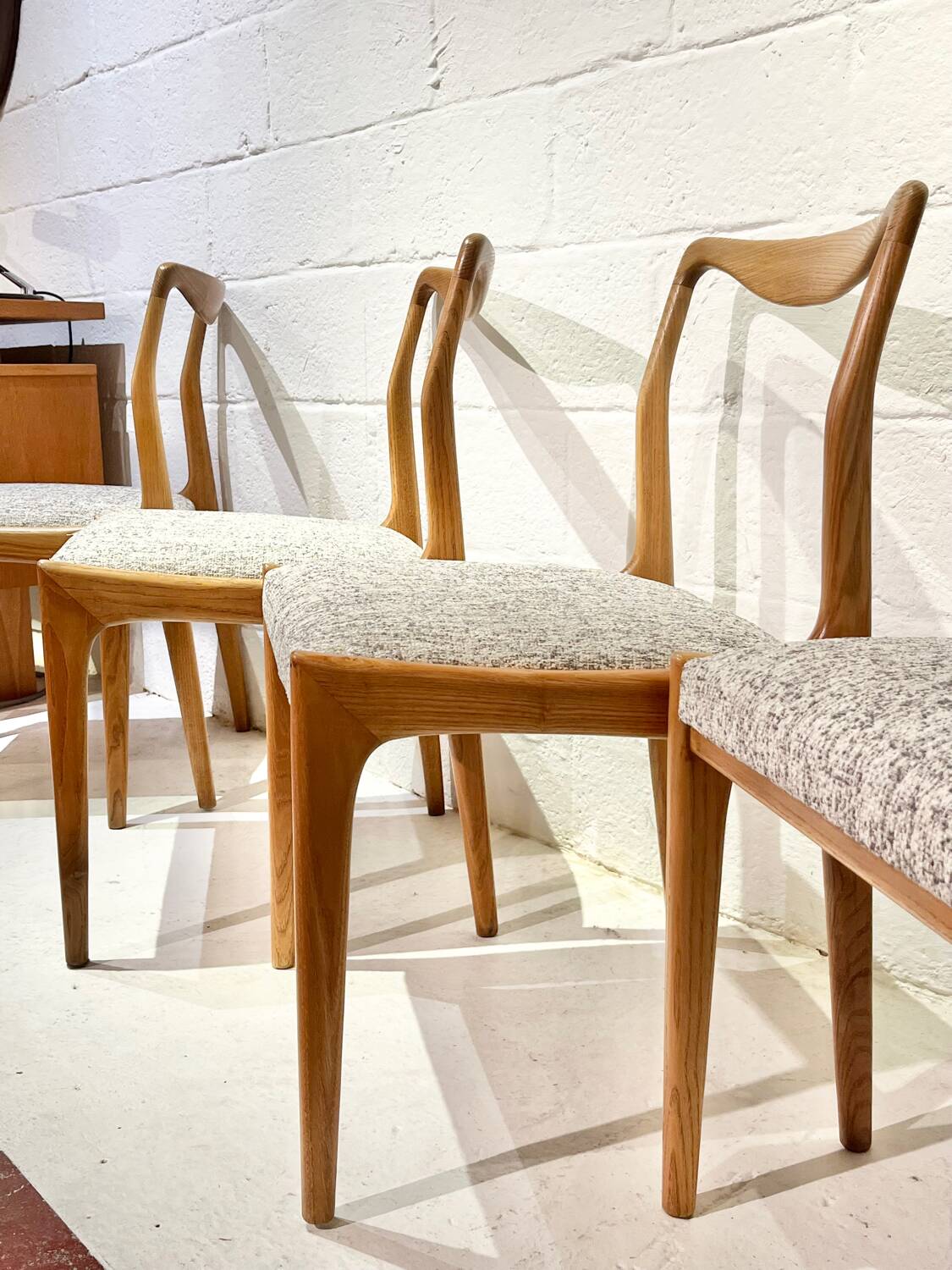 Série de 4 chaises vintage, 1960