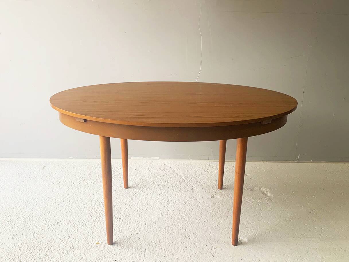 Table à manger extensible moderne du milieu du siècle des années 1960 par Schrieber