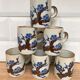Set of 6 stoneware coffee cups