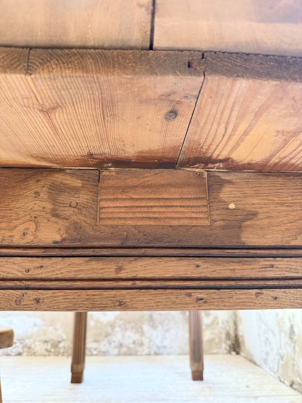 Country farmhouse table in solid beech and oak 2.5m XL