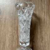 Worked glass vase