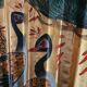 Large vintage hand-painted Japanese fan