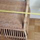 Storage box, vintage rattan bench, 80 cm