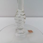 Coupe vintage sur pied en verre, italie