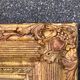 Old style mirror Restoration in gilded stucco wood, 80 x 59 cm