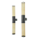 Pair of metal and Murano glass wall lights, 1980