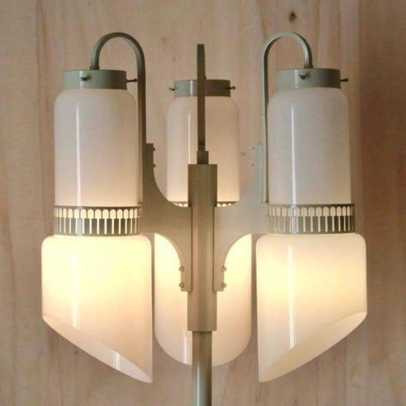 Vintage Italian Floor Lamp, Murano Glass, 1970s