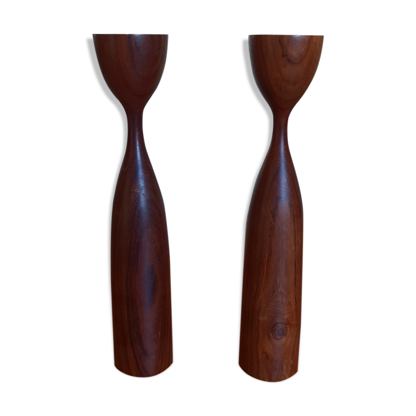 Pair of Scandinavian candlesticks 1960