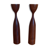 Pair of Scandinavian candlesticks 1960