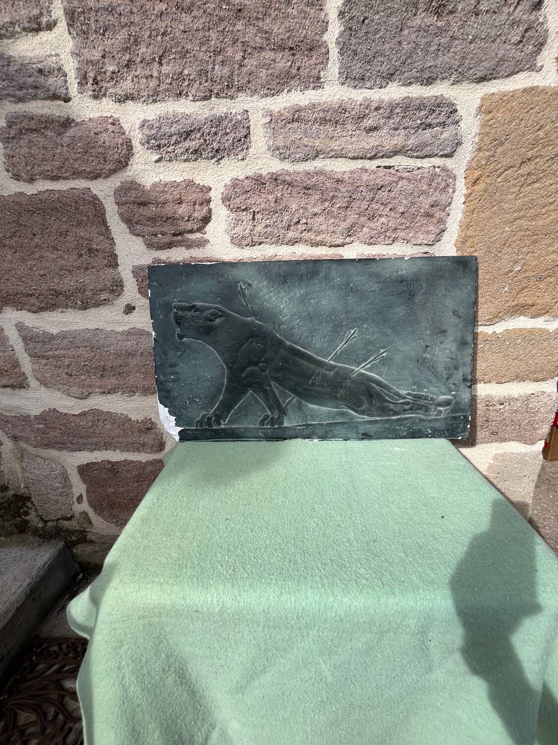 Bas relief in plaster