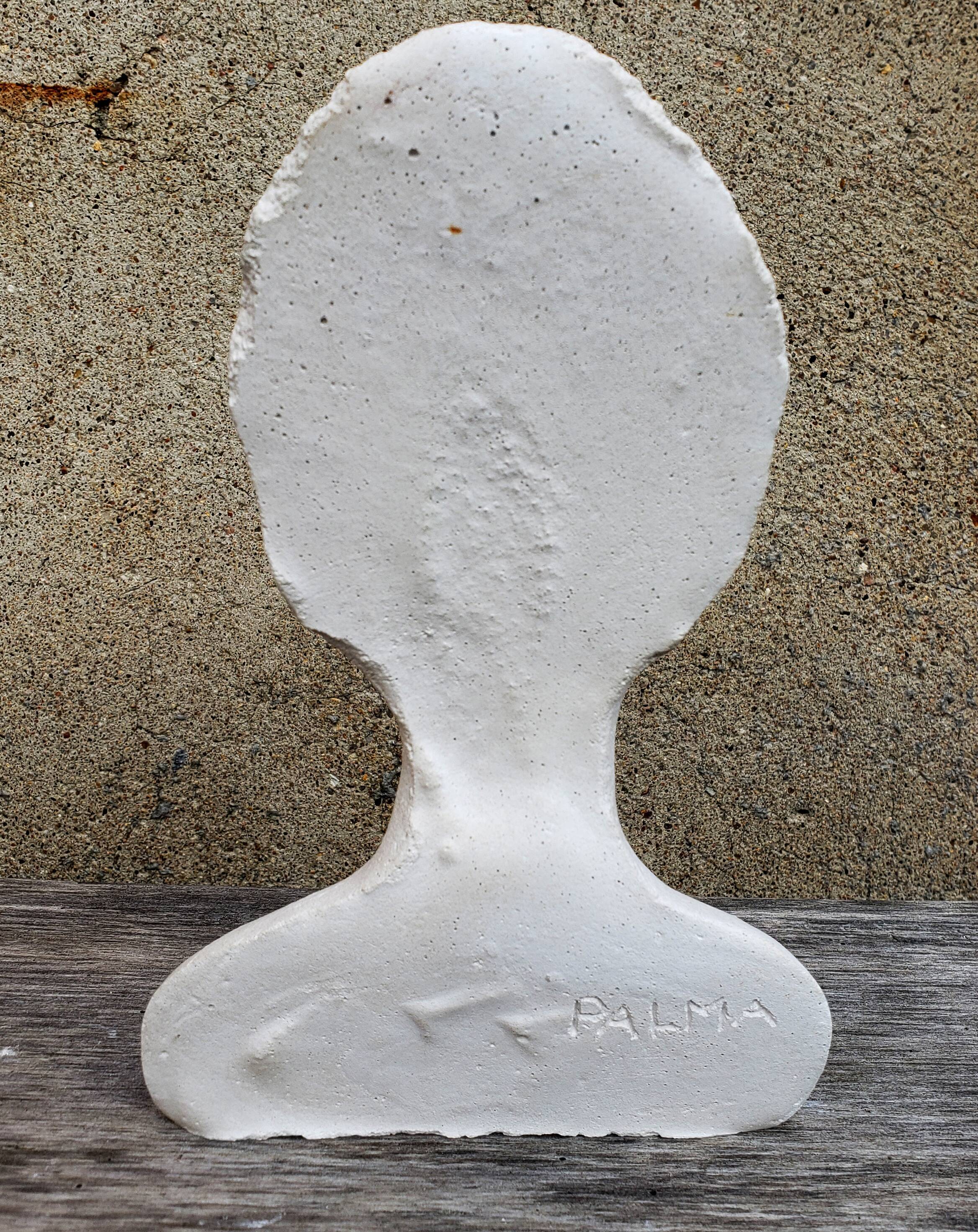 Woman bust in plaster