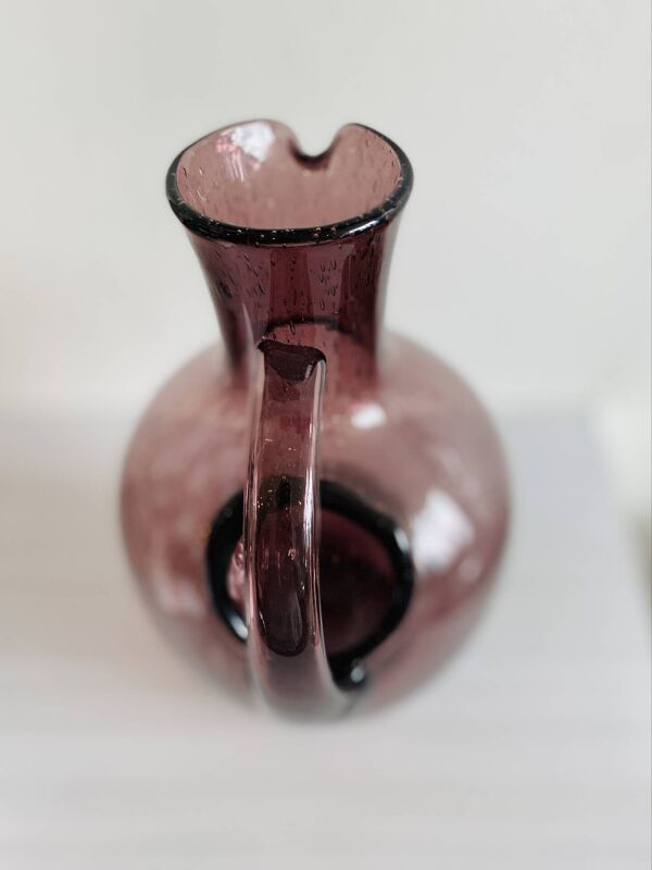 Carafe pichet à glace verrerie Biot