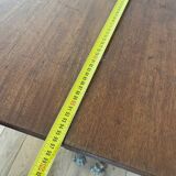 Antique table with wrought iron leg