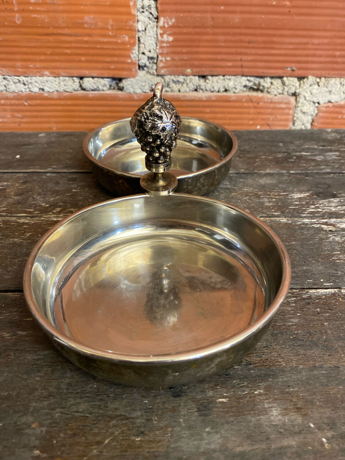Vintage Double Silver-Plated Serving Dish Former Beggar
