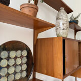 Set "Royal System" 4 teak columns by Poul Cadovius 1970