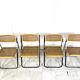 Vintage rattan folding chairs, 1970 - set of 4