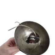 Vintage glass globe lamp / pendant lamp by Carlo Nason for Mazzega