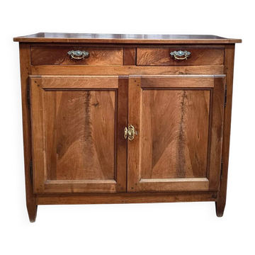 Buffet à hauteur d'appui Louis XVI en noyer