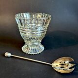 Art Deco ice bucket and cocktail spoon