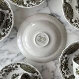 6 Ridgway Staffordshire Windsor teacups and saucers