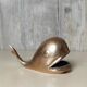 Brass whale ashtray