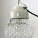Vintage White Porcelain Pendant Light, 1970s