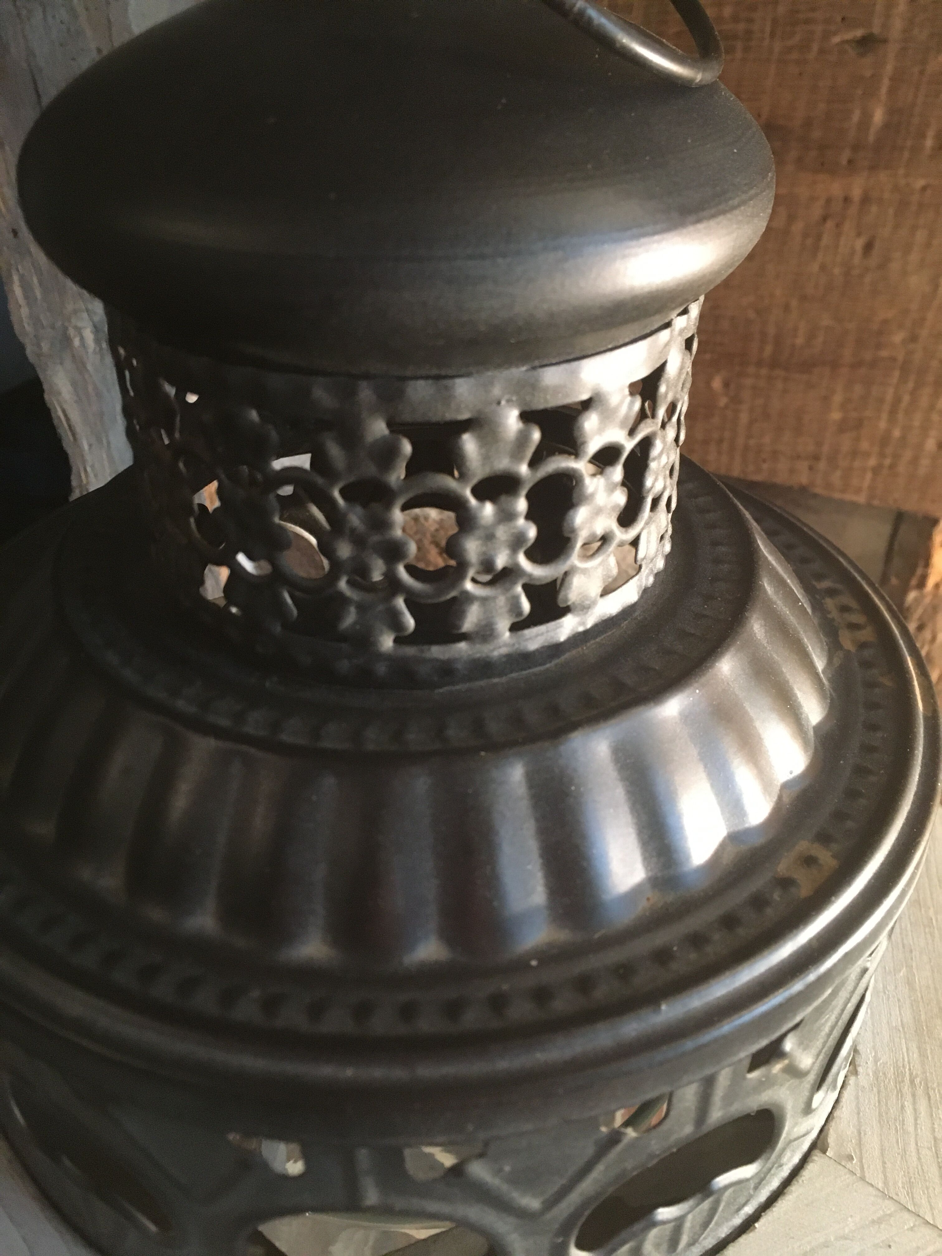 Wood/metal lantern