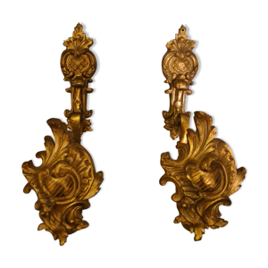 Paire embrasses en bronze
