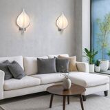 Set of 2 Murano wall lights by Franco Luce, 1970s