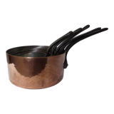Set of 5 tinned copper pans 211290