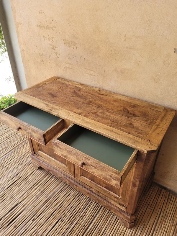 Buffet ancien en bois massif- rénové