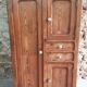 Small cabinet made of raw wood