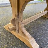 Table à manger de monastère rénovée en chêne massif du 18ème 200cm