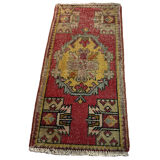 VINTAGE TURKISH PASTEL MINI RUG , 102 x 53 CM