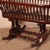 Curved Mahogany Cradle - 19th Century