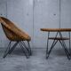 Armchair & coffee table Teun Velthuizen - Vintage 1950