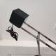 Important Fase Cisne chrome lamp, edition by Fase, 1980s.