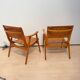 Fauteuils Gelenka en bois de hêtre massif, Allemagne, 1950, ensemble de 2
