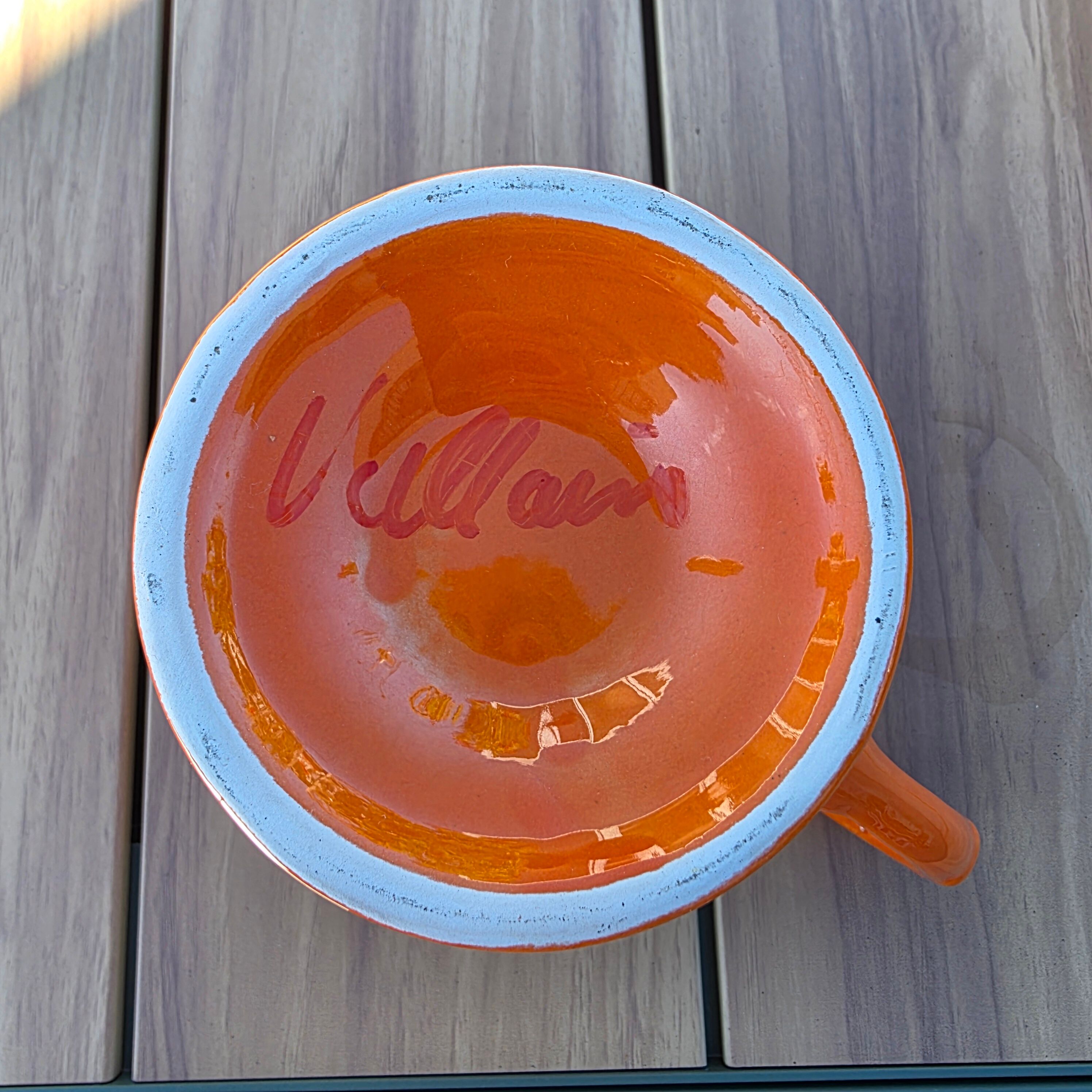 Vintage orangeade service Vallauris – Orange Pop jug + 6 cups
