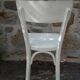 Série de 6 chaises Baumann bistrot blanches