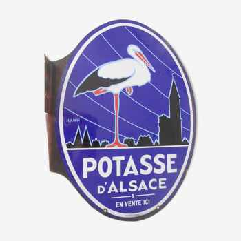 Plaque émaillée ancienne Potasse d'Alsace