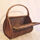 1960s wicker basket handbag