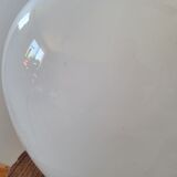 White opaline bubble vase